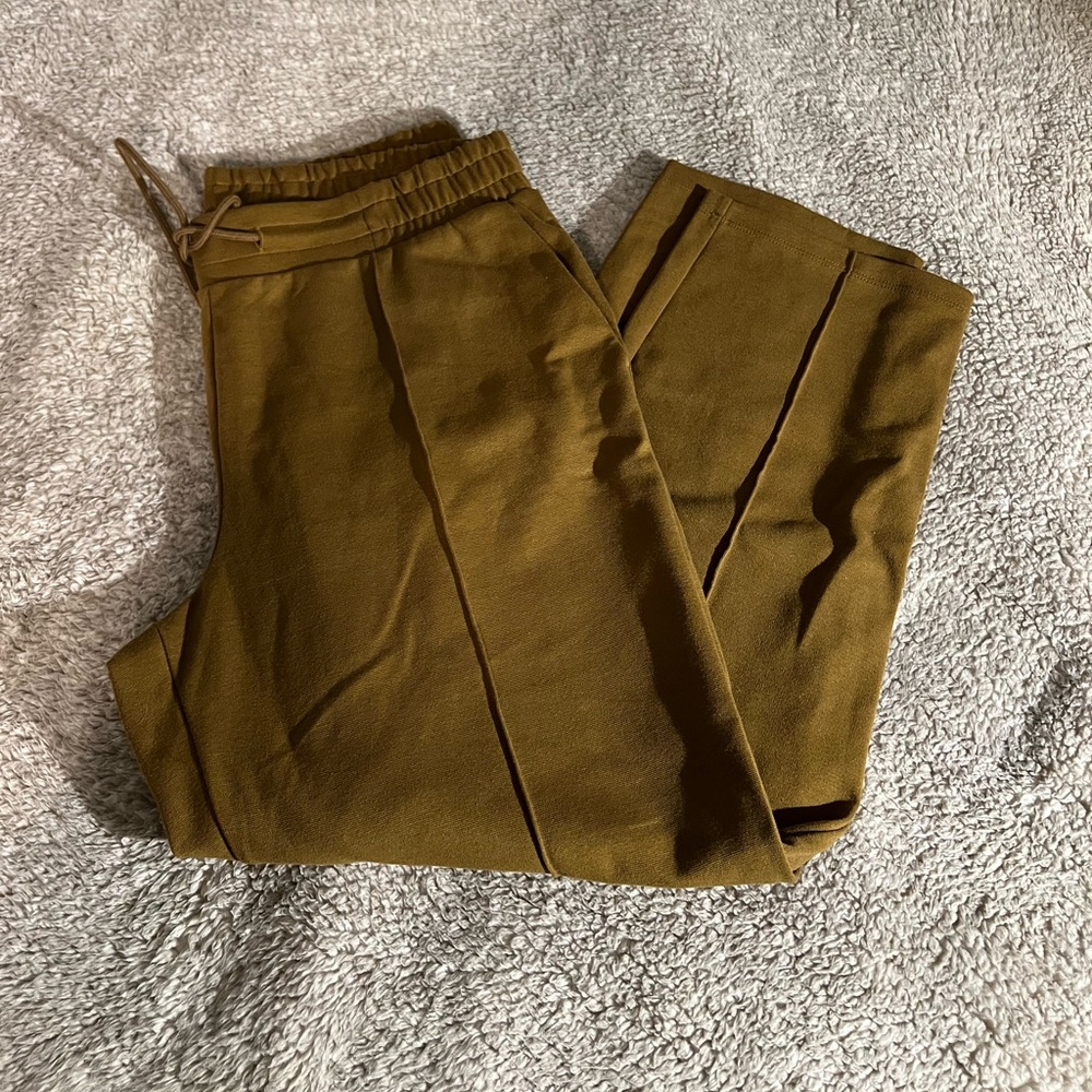 high rise slim straight pull on pants